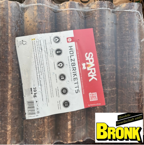 Eichenholzbriketts 10 kg Paket Brennholz Kaminholz Holzbriketts